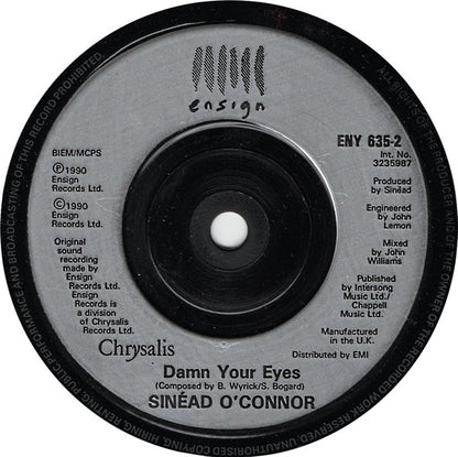 Sinéad O'Connor : Three Babies (7", Single, Pos)