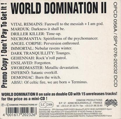Various : The World Domination II (CD, Promo, Smplr)