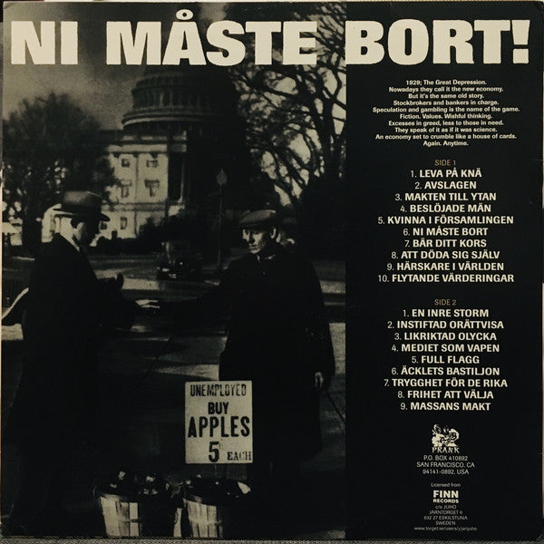Totalitär : Ni Måste Bort! (LP, Album, Ltd, RE, RM, Red)
