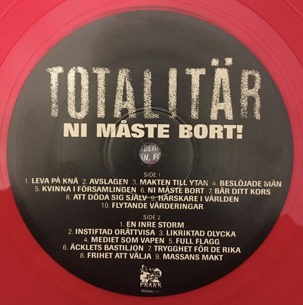 Totalitär : Ni Måste Bort! (LP, Album, Ltd, RE, RM, Red)