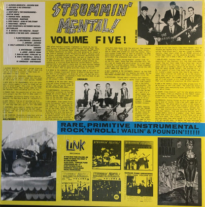 Various : Strummin' Mental! Volume Five! (LP, Comp, Whi)