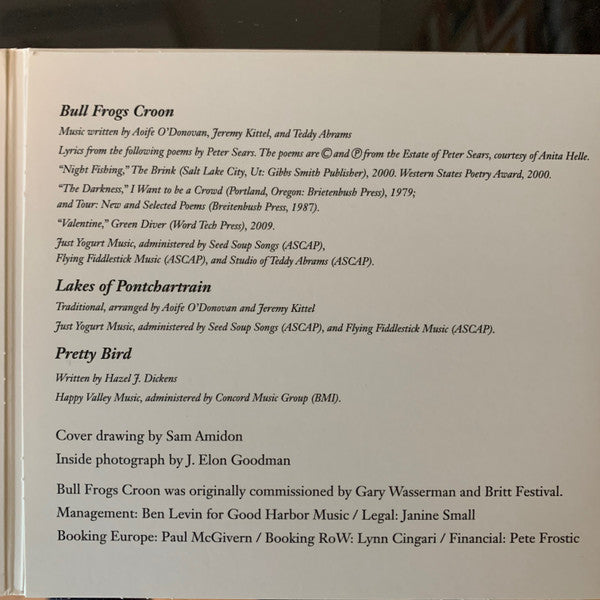 Aoife O'Donovan : Bull Frogs Croon (And Other Songs) (CD, EP)