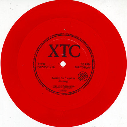 XTC : Looking For Footprints (Flexi, 7", S/Sided, Red)