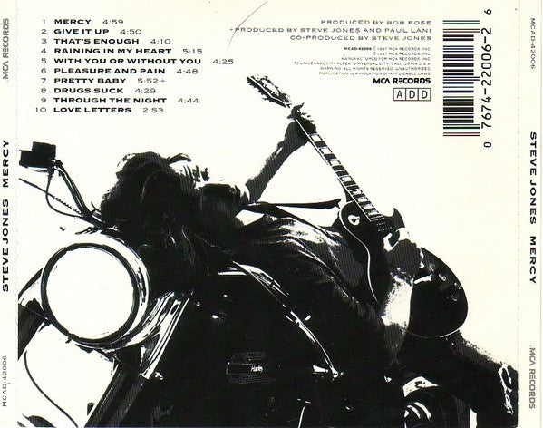 Steve Jones (2) : Mercy (CD, Album)