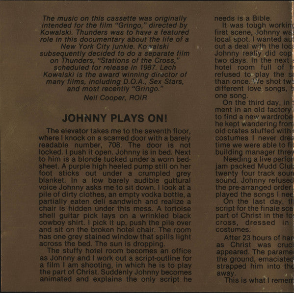 Johnny Thunders : Stations Of The Cross (CD, Album, RE)