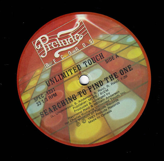 Unlimited Touch / "D" Train* : Searching To Find The One / Keep On (12")