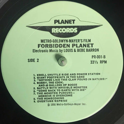 Louis and Bebe Barron : Forbidden Planet (LP, Album)
