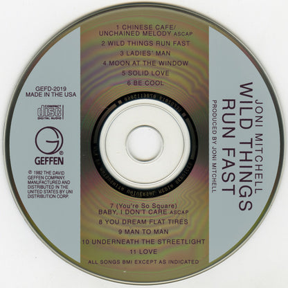 Joni Mitchell : Wild Things Run Fast (CD, Album, RE, RM)