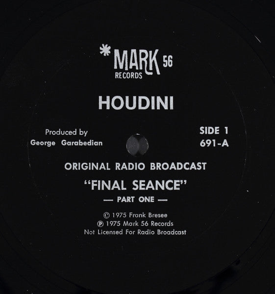 No Artist : The Final Houdini Seance (LP)