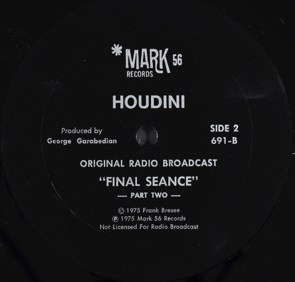 No Artist : The Final Houdini Seance (LP)