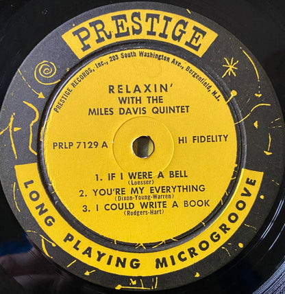 The Miles Davis Quintet : Relaxin' With The Miles Davis Quintet (LP, Album, Mono, Abb)