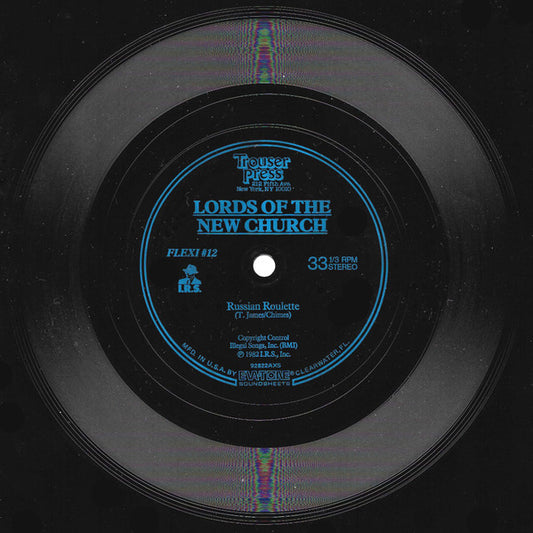 Lords Of The New Church / R.E.M. : Russian Roulette / Wolves, Lower (Flexi, 7", Bla)