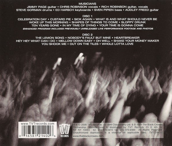 Jimmy Page & The Black Crowes : Live At The Greek (2xCD, Album, Enh)