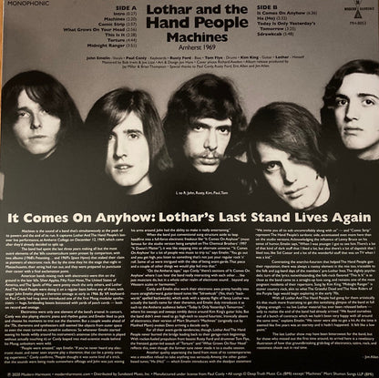 Lothar And The Hand People : Machines: Amherst 1969 (LP, Album, Mono, Blu)