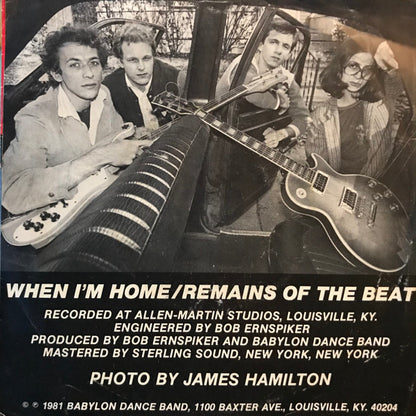 The Babylon Dance Band : When I'm Home / Remains Of The Beat (7", Single)