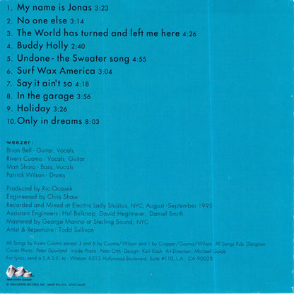 Weezer : Weezer (CD, Album, Promo)