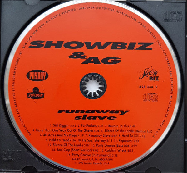 Showbiz & A.G. : Runaway Slave (CD, Album)