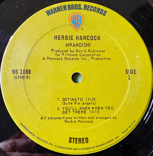 Herbie Hancock : Mwandishi (LP, Album, Pit)