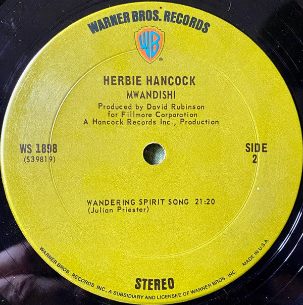 Herbie Hancock : Mwandishi (LP, Album, Pit)
