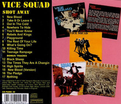Vice Squad : Shot Away (CD, Album, RE)