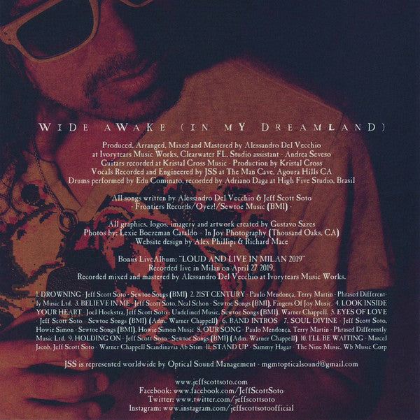 Jeff Scott Soto : Wide Awake (In My Dreamland) (CD, Album + CD, Album)