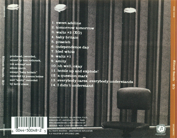 Elliott Smith : XO (CD, Album)