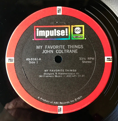 John Coltrane : Selflessness Featuring My Favorite Things (LP, Album, RE, Gat)