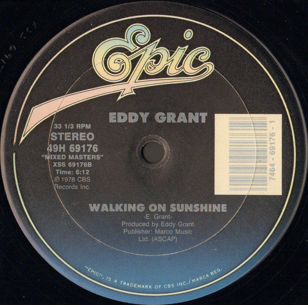 Eddy Grant : Electric Avenue / Walking On Sunshine (12")