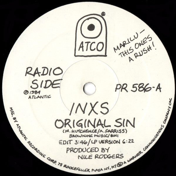 INXS : Original Sin (12", Promo)