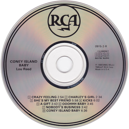 Lou Reed : Coney Island Baby (CD, Album, RE, RM)