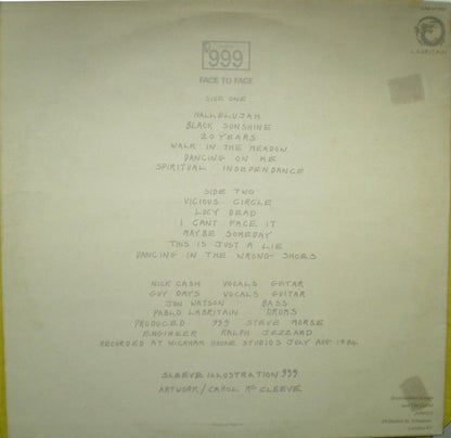 999 : Face To Face (LP, Album)