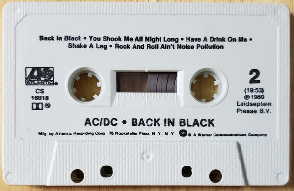 AC/DC : Back In Black (Cass, Album, RE, Dol)