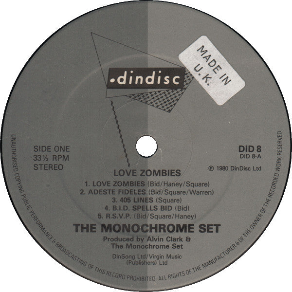 The Monochrome Set : Love Zombies (LP, Album, Ast)