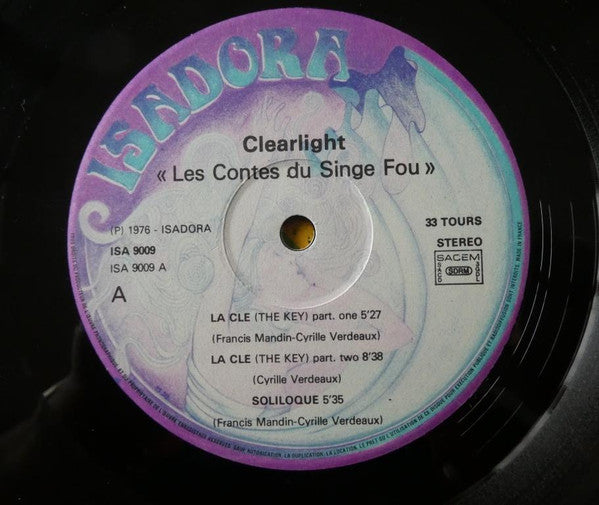 Clearlight : Les Contes Du Singe Fou (LP, Album, RP)