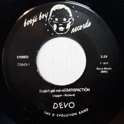 Devo : (I Cån't Gèt Mé Nö) Såtisfactiön / Slöppy (I Såw My Baby Gétting) (7", RE)