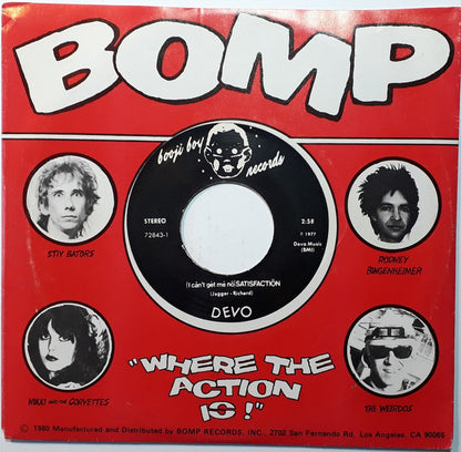 Devo : (I Cån't Gèt Mé Nö) Såtisfactiön / Slöppy (I Såw My Baby Gétting) (7", RE)