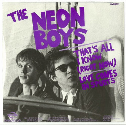 Richard Hell + The Voidoids (Part III)* / The Neon Boys : Don't Die / That's All I Know (Right Now) (7", EP, RE, Pur)