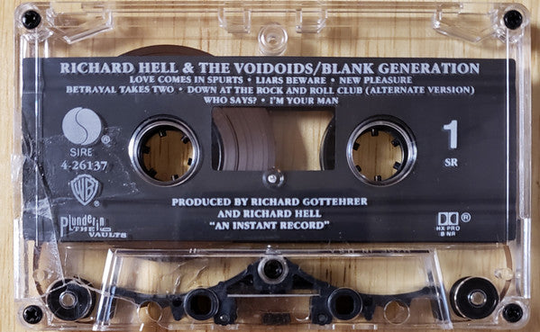 Richard Hell & The Voidoids : Blank Generation (Cass, Album, RE, SR,)