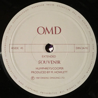 OMD* : Extended Souvenir (10")