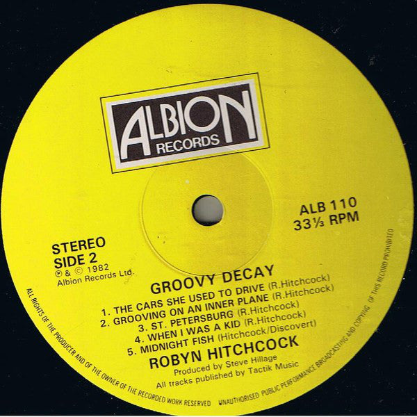 Robyn Hitchcock : Groovy Decay (LP, Album)