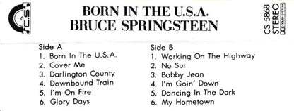Bruce Springsteen : Born In The U.S.A. (Cass, Album, Unofficial)