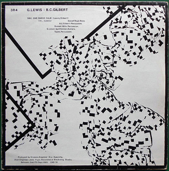 Bruce Gilbert · Graham Lewis : 3R4 (LP)