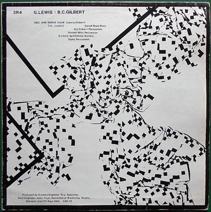 Bruce Gilbert · Graham Lewis : 3R4 (LP)