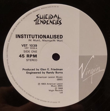Suicidal Tendencies : Institutionalised (12", EP)