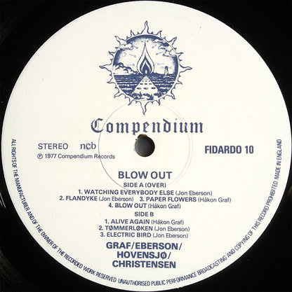 Håkon Graf / Sveinung Hovensjø / Jon Eberson / Jon Christensen : Blow Out (LP, Album)