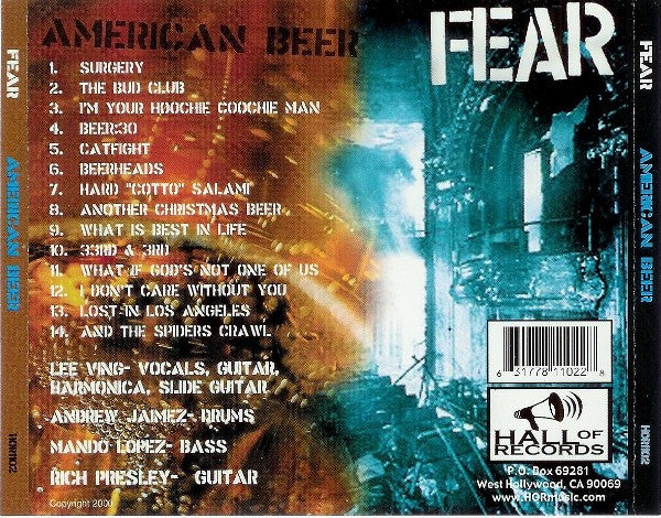 Fear (3) : American Beer (CD, Album)