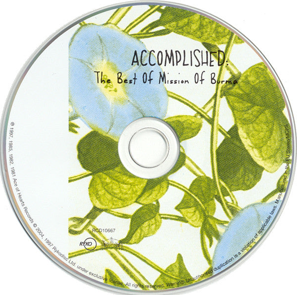Mission Of Burma : Accomplished: The Best Of Mission Of Burma (CD, Comp)