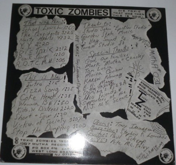Toxic Zombies : Die Toxic (LP, Album)