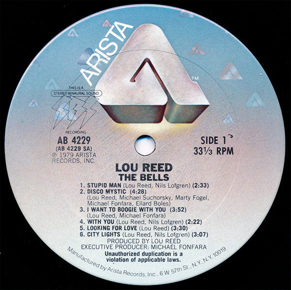 Lou Reed : The Bells (LP, Album, San)
