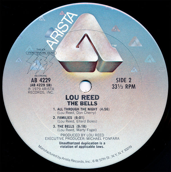 Lou Reed : The Bells (LP, Album, San)